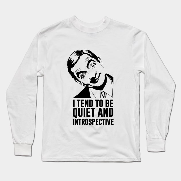 Rowan Atkinson Saying Long Sleeve T-Shirt by newledesigns